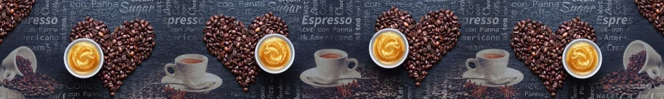 Model sticlă printată, Cafea