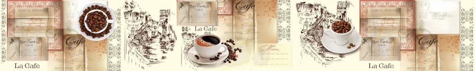 Model sticlă printată, Cafea