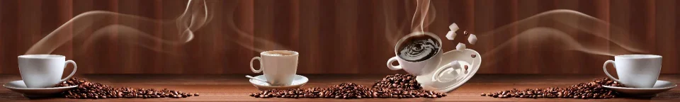 Model sticlă printată, Cafea