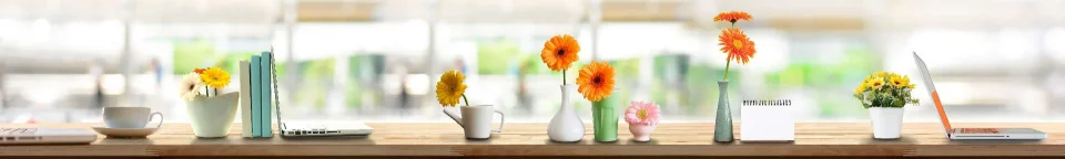 Model sticlă printată, Gerbera
