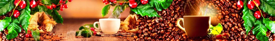 Model sticlă printată, Cafea
