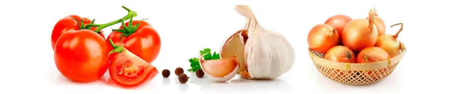 Model sticlă printată, Legume