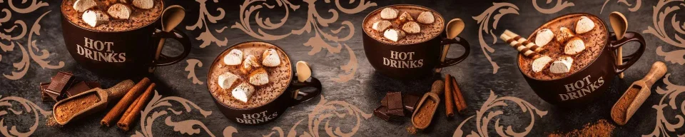 Model sticlă printată, Cafea
