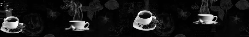 Model sticlă printată, Cafea