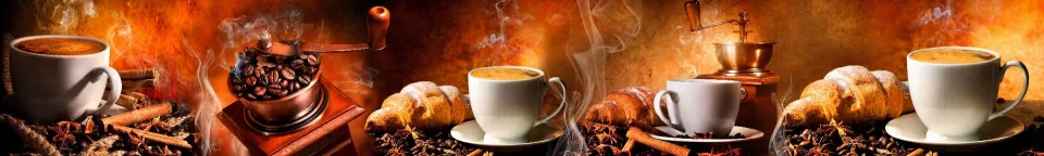 Model sticlă printată, Cafea
