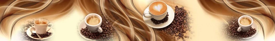 Model sticlă printată, Cafea