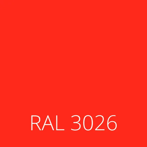 RAL 3026 Roșu fluorescent aprins